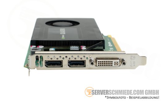 HP Nvidia Quadro K2200 4GB PCIe x16 CAD VDI Graphics Card 1x DVI 2x DP Display Port Grafikkarte