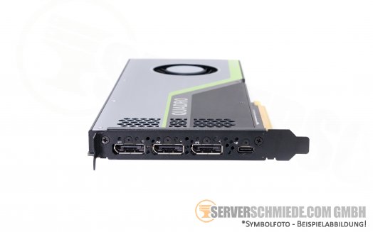 HP nVidia Quadro RTX 4000 RTX4000 8GB GDDR6 High-End CAD Server Workstation Grafikkarte GPU 3x DP P11091-001
