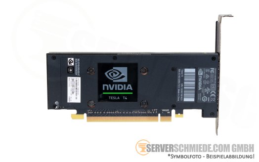 HP nVidia Tesla T4 16GB Tensor KI VDI Computing Server GPU 8-TFlops PCIe x16 Fanless 70W P09230-001