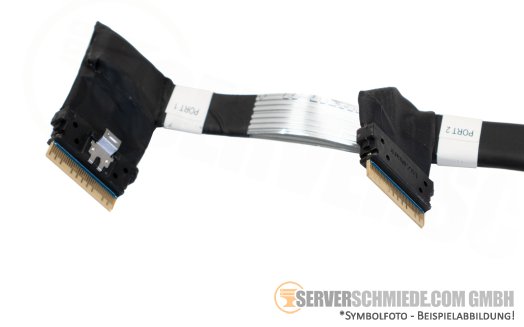 HP NVMe Kabel cable 2x SFF-8654 8i gerade to 2x SFF-8654 8i gerade DL360 DL365 Gen10 Plus P20855-001