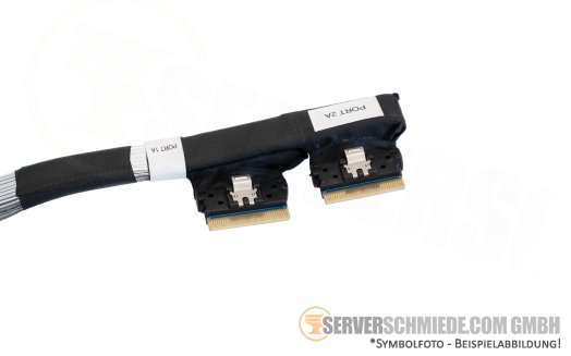 HP NVMe Kabel cable 2x SFF-8654 8i gerade to 2x SFF-8654 8i gerade DL360 DL365 Gen10 Plus P20856-001