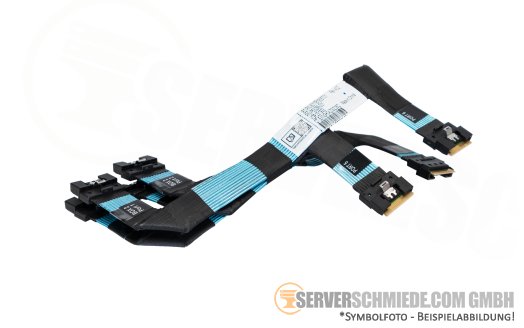 HP NVMe Kabel cable Box 2 4x SFF-8654 gerade to 4x SFF-8654 winkel DL380 Gen11 P53286-001