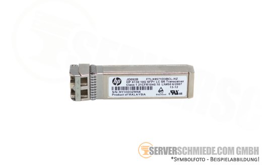 HP Original 10Gb LC Duplex SFP+ Transceiver 850nm SR JD092B X130 FTLX8571D3BCL-HZ