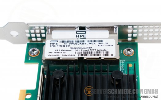 HP P08437-B21 QLogic QL41132 FastLinQ 2x 10GbE copper RJ-45 RDMA RoCEv2 SR-IOV Converged Network Controller PCIe x8 Marvel QL41132HLRJ