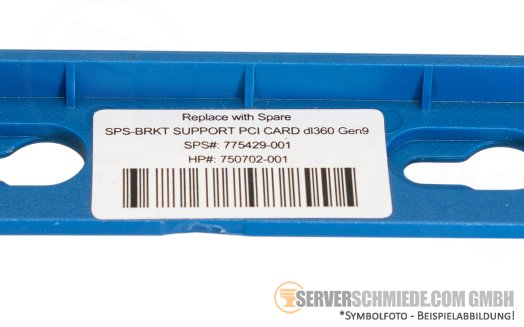 HP PCIe Bracket Support Card DL360 Gen9 750702-001 775429-001