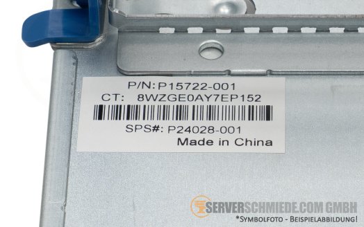 HP Primary Secondary Riser 2x x16 PCIe 4.0 Slot 1,2  incl. cage DL380 DL385 Gen10 Plus P14589-B21
