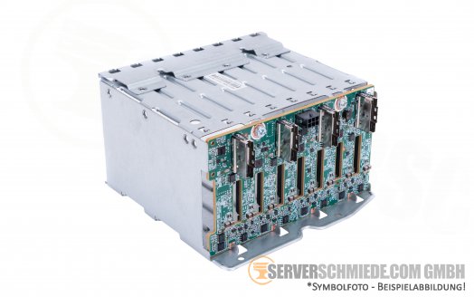 HP ProLiant DL380 DL385 Gen10 8x to 16x U.2 NVMe Express Bay Enablement Kit incl. cage - backplane - cables - riser