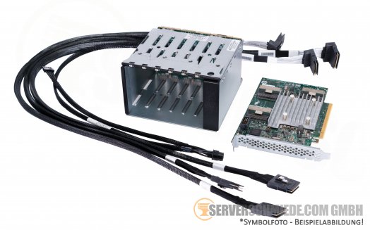 HP ProLiant DL380 DL560** ML350 Gen9 NVMe 6x U.2 SFF 2,5" Bay Enablement Kit 774741-B21 incl. all cables and PCIe NVMe Controller 824019-001