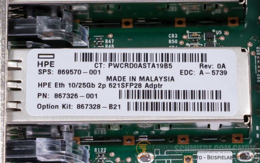 HP Qlogic QL41222HLCU 2x 10/25GbE Dual Port SFP+ SFP28 Network LAN Ethernet PCIe x8 Controller 867328-B21 (vmware 8, Server 2022) Gen9 Gen10