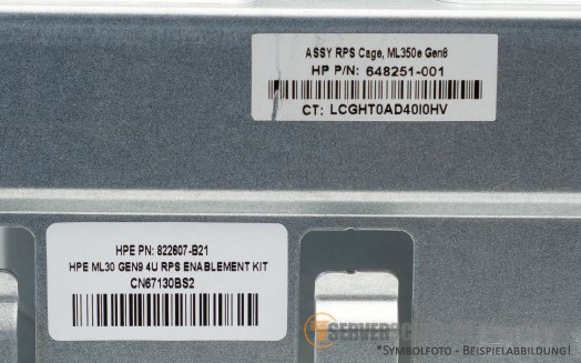 HP Redundant PSU Power Supply Cage 4U RPS ML30 G9 Gen9 648251-001