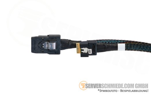 HP 59cm SAS Kabel cable NS204i-u 1x SFF-8654 8i winkel to 1x SFF-8654 4i gerade + 1x SFF-8087 gerade DL380 Gen11 LFF P51578-001