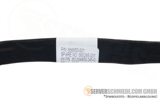 HP SATA Kabel Cable 1x SFF-8654 to 1x SFF-8654 S100i onboard XL230k Gen10 Blade 866650-001