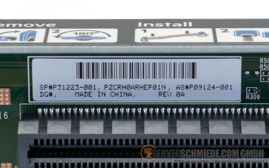 HP Secondary Riser 1x x16 PCIe 4.0 FP full profile GPU incl. cage DL360 Gen10 Plus P31223-001