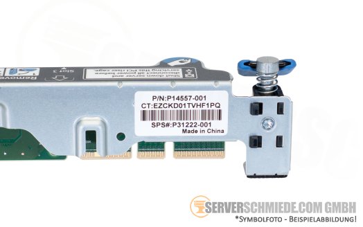 HP Secondary Riser 1x x16 PCIe 4.0 LP low profile incl. cage DL360 Gen10 Plus P26471-B21