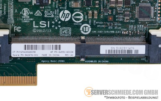HP Smart Array P1228 PCIe x8 2x SFF-8644 extern 12G SAS Raid Controller for HDD SSD QW991-60104