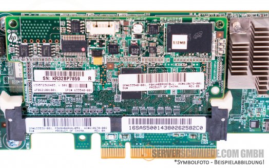 HP Smart Array P420 512MB Cache 8-Port 6Gbps SAS/S-SATA Raid Controller for HDD SSD inclusive FBWC Raid 0,1,5,6,10,50,60