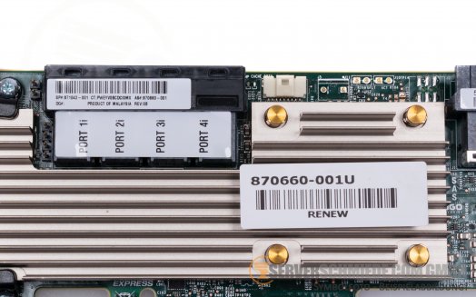 HP MegaRAID P824i-p MR Gen10 4GB Cache 24-Port PCIe x8 Raid Controller with power cable for HDD SSD Raid: 0, 1, 10, 5, 50, 6, 60, HBA mode 870658-B21