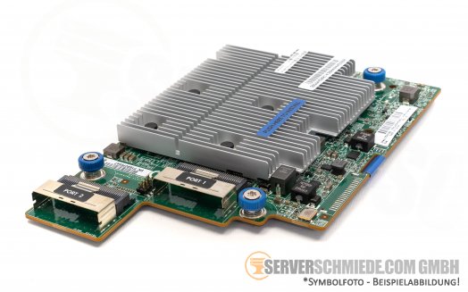 HP P840ar 2GB 16 Port 12G SAS Raid Storage Controller for HDD SSD Raid: 0, 1, 10, 5, 50, 6, 60, HBA mode for Apollo 4200 Gen9 Heatsink flach 813586-001