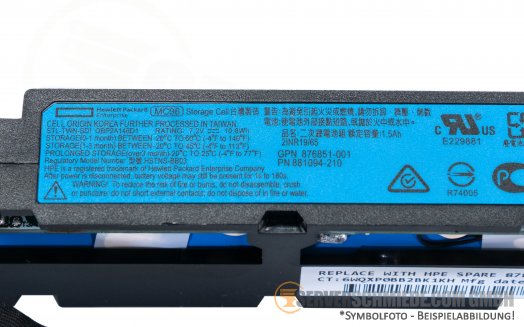 HP MC96 Smart Storage Cache Akku 96W ML350 Gen10 Raid Batterie Supercell Cable Kabel 25cm 881094-210 - refurbished