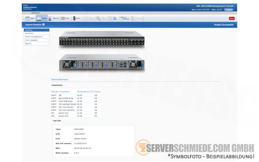 HP SN2410bM 48x 10Gb SFP+ 8x 100Gb QSFP28 Ethernet Network Switch Q6M28A 2x PSU 4x FAN +NEW+