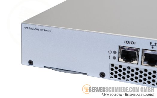 HP SN3600B Brocade 24-Port 32GB FC FibreChannel SAN-Switch 8-Ports active