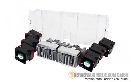 HP Standard Cooling Kit max. 240W TDP Heatsinks Fans Air Baffle DL385 Gen11