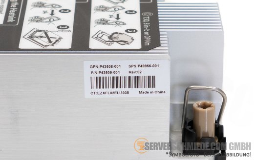HP Standard Performance Heatsink CPU Kühler max. 150W TDP DL380 Gen11 P43509-001 +NEW+