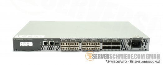 HP StorageWorks 8/24  Brocade 300 24-Port 8Gb FC Fibre Channel SAN Switch AM868A 16 Ports active