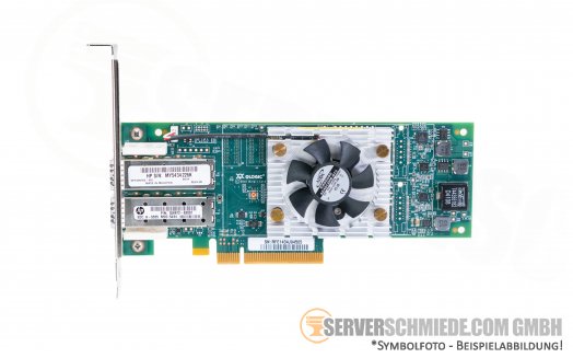 HP StoreFabric SN1000Q QLogic QW972A QLE2662 2x 16Gb FibreChannel FC PCIe x8 Controller HBA w/o SFP+ aktiv