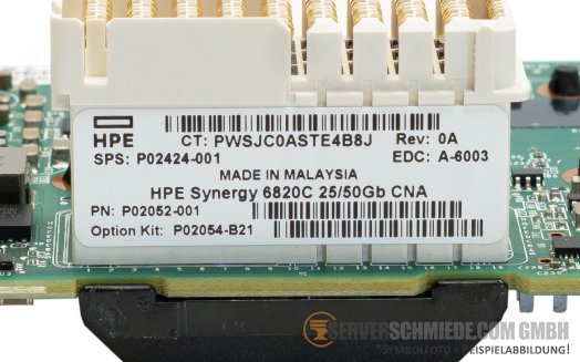 HP Synergy 6820C 2x 25/50GbE Network mezzanine Controller P02054-B21 P02052-001 480 680 Gen10 QL45562HMKR-HP