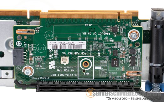 HP Tertiary 3rd GPU Riser 1x x16 PCIe 3.0 + PCIe x8 / x16 / x8 2nd GPU ready 2nd Riser incl. cage DL380 Gen10 809467-001 9869342-001 876320-001