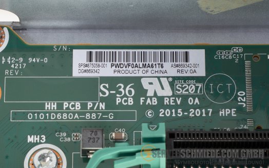HP Tertiary 3rd GPU Riser 1x x16 PCIe 3.0 + PCIe x8 / x16 / x8 2nd GPU ready 2nd Riser incl. cage DL380 Gen10 809467-001 9869342-001 876320-001