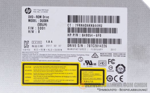 HP Ultra Slim DVD Drive 481430-001 652243-001 652297-001