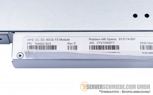HP VC Virtual Connect SE 40Gb F8 12-port 10/20/40GbE + 6x 8/10/40Gb QSFP+ Uplink Network Module Synergy 12000 794502-B21
