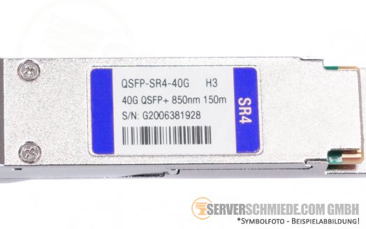 HP X140 40Gb QSFP+ SR4 Transceiver JG325A 150m 850nm LWL MPO MTP 40GBASE-SR4 3rd party kompatibel