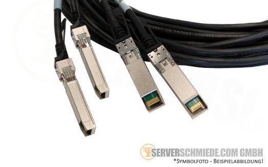 HP X240 5m DAC Direct Attached Breakout Kabel cable copper 100Gb QSFP28 to 4x 25Gb SFP28 Copper JL284A Original