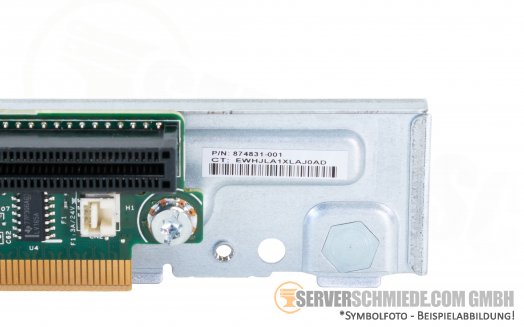 HP XL170r Blade CPU 1 left low Profile Primary riser Slot 1 PCIe x16 + bracket cage 874296- B21