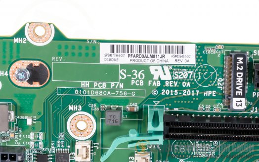HPE DL380 Gen10 Primary M.2 PCIe x8 / x16 / x8 1st Riser without Cage