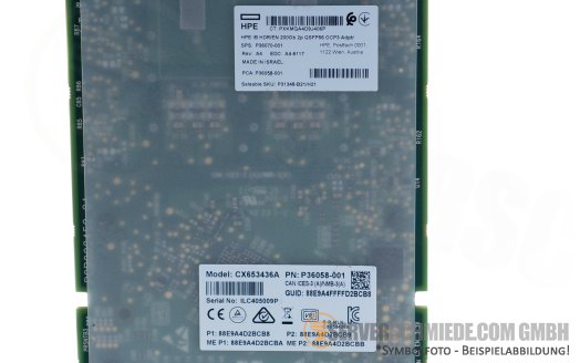 HPE Mellanox CX653436A 2x 200Gb QSFP56 LAN Network Controller OCP 3.0 ConnectX-6 MCX653436A-HDAI P31348-B21