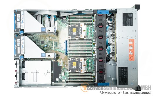 HPE ProLiant DL380 Gen10 G10 2U Server 8x SAS + 8x U.2 NVMe 2x Intel Xeon 6154 Scalable 18x 3,00 GHz 256GB DDR4 2x 1,92TB SSD 2x 1400W HotSwap PSU + Rails