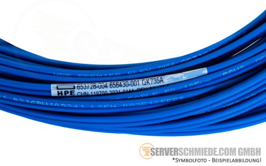 HPE QK735A LWL 15m Glasfaser Kabel 2x LC Duplex 50/125 OM4 Patchkabel Netzwerk Premier Flex +NEW+