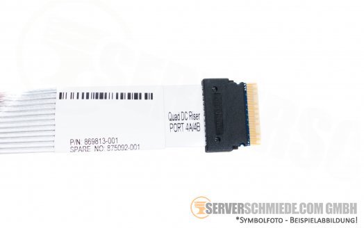 HPE Slim SAS NVMe Cable DL380 Gen10 Bay 2 - 8 to 16x NVMe Port 3+4 869813-001