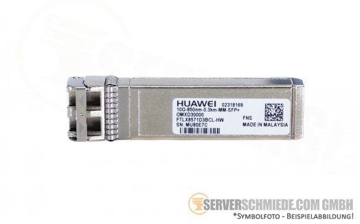 Huawei JDSU SFP+ LC Duplex 10G Transceiver 850nm SR 300m PLRXPL-SC-S43-HW