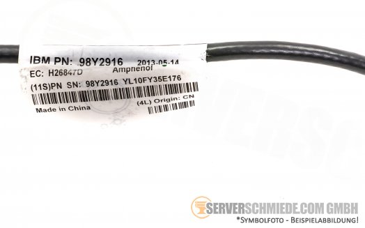 IBM 90cm Kabel DAC copper 40Gb 2x QSFP+ 40 Gigabit 56 Gigabit 98Y2916