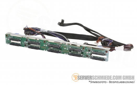 IBM 10x SFF SAS SATA drive Backplane Kit inkl. bracket Expander + cables  for x3550 M5 00FJ758