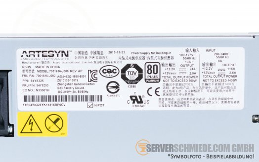 IBM 1400W PSU Netzteil 94Y8325 7001616-J002