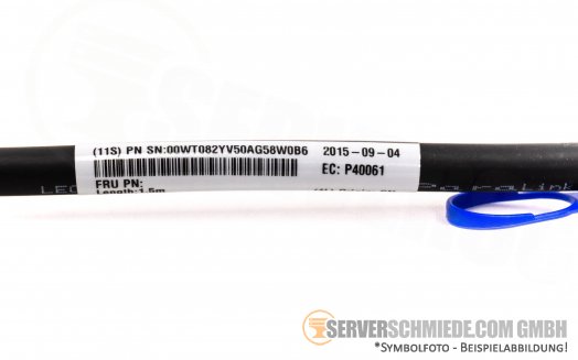 IBM Arista Mellanox 1,5m 1x 100Gb QSFP28 to 100GB QSFP28 DAC Direct Attached Copper Cable 100 Gigabit 00WT082