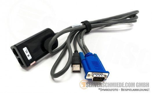IBM 1,5m USB Conversion Option USB/VGA 2x RJ45 / D-Sub 14-pin/ USB 39M2909 39M2899