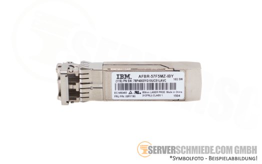 IBM 16G FC FibreChannel SR 850nm SFP+ Transceiver  AFBR-57F5MZ-IBY