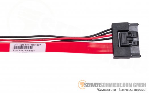IBM 25cm Slimline SATA DVD Cable 2x SATA 49Y4807 43V6914 x3650 M2 M3 M4 M5